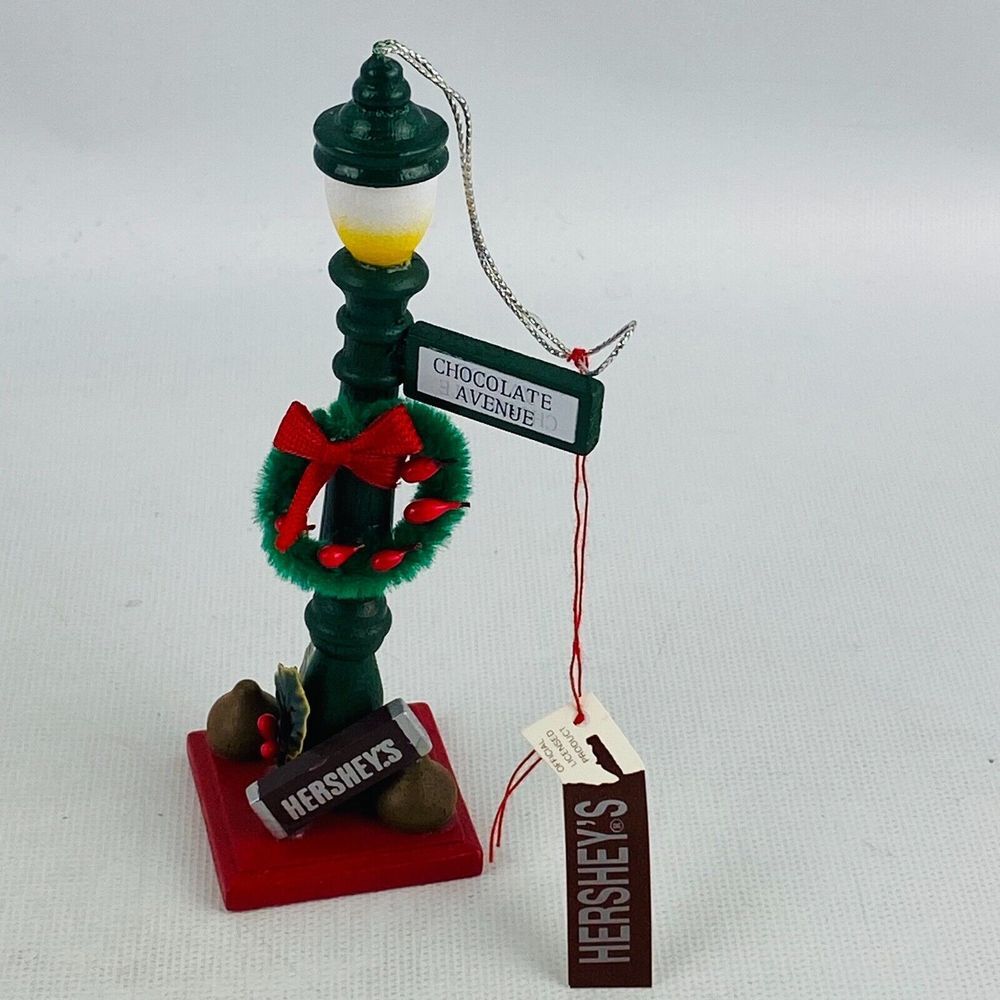 Hershey's Chocolate World Lamp Post Christmas Ornament Chocolate Ave Kurt Adler